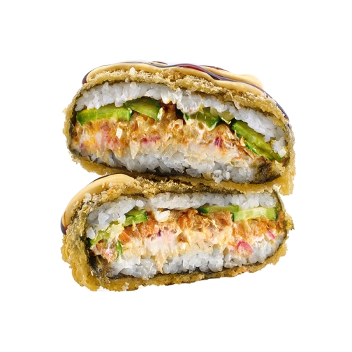 Печений лосось суші-бургер