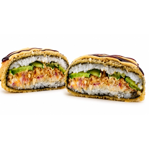 Печений лосось суші-бургер